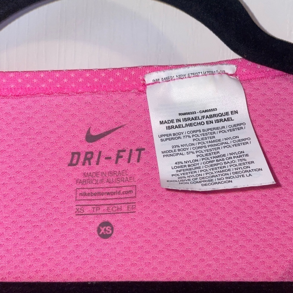 Nike Hot Pink Sleeveless Knit Tank Top Running Size XS - Picture 6 of 6